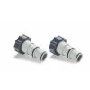 Lot De 2 Adaptateurs Males 32-38 Mm Intex -Fournitures De Piscine 25007 lot de 2 adaptateurs a connexion 38 et 32 mm