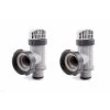 Lot De 2 Vannes D'arrêt 38 Mm Pour Piscine INTEX -Fournitures De Piscine 25010 vanne d arret 38 mm intex