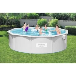 Piscine En Acier Bestway Hydrium - 4,60 X 1,20 M -Fournitures De Piscine 56384 piscine tubulaire bestway hydrium 460 x 120 cm ambiance
