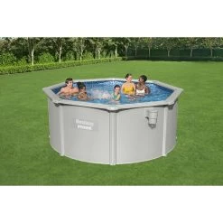 Piscine Hors-sol Bestway Ronde Hydrium 3 X 1,20 M -Fournitures De Piscine 56566 piscine bestway ronde hydrium 300 120 ambiance