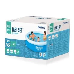 Piscine Autoportée Bestway Fast Set™ 3,05 X 0,66 M Avec Filtration -Fournitures De Piscine 57458 piscine hors sol bestway ronde fast set 305 66 packaging