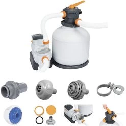 Filtre à Sable Complet Bestway Flowclear 11,355 M³/h -Fournitures De Piscine 58486 filtre sable flowclear accessoires