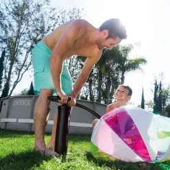 Gonfleur à Main Double Action Intex 3,3L -Fournitures De Piscine 68615 gonfleur double action 1 min