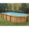 Piscine En Bois Octogonale Ubbink Océa 8,60 X 4,70 X 1,30 M - Liner Bleu -Fournitures De Piscine 7504509 piscine bois octogonale ubbink ocea 470 860 bleu principale