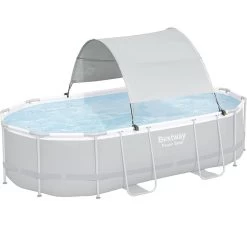 Auvent Pour Piscine Tubulaire Bestway Largeur 2,10 à 3,40 M