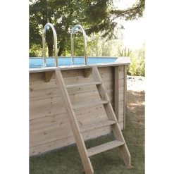 Piscine En Bois Rectangulaire Ubbink Azura 4,50 X 2,50 X 1,26 M - Liner Bleu -Fournitures De Piscine azura 250x450 2 min