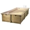 Piscine En Bois Rectangulaire Ubbink Azura 5,05 X 3,50 X 1,26 M - Liner Beige -Fournitures De Piscine azura 350x505 beige
