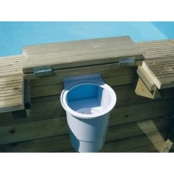 Piscine En Bois Hexagonale Ubbink Azura 4,10 X 1,20 M - Liner Bleu + Bâche à Bulles -Fournitures De Piscine azura 410 11 min