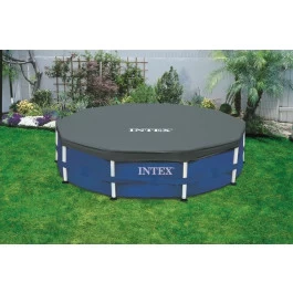 Bâche De Protection Intex Pour Piscine Tubulaire Ronde Ø 4,57 M 3 Bâche De Protection Intex Pour Piscine Tubulaire Ronde Ø 4,57 M