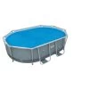 Bâche à Bulles Bestway Ovale 4,66 X 2,80 M Pour Piscine De 4,88 X 3,05 X 1,07 -Fournitures De Piscine bache solaire 466 x 280 bestway 1
