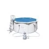 Bâche à Bulles Bestway Ronde 3,55 M Pour Piscine Hydrium De 3,66 M -Fournitures De Piscine bache solaire diam 355 bestway 1 1