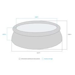 Piscine Autoportante Intex Easy Set 4,57 X 0,84 M -Fournitures De Piscine dimensions piscine autoportante easy set 4 57 x 0 84 m intex 28158np