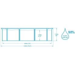 Piscine En Acier Bestway Hydrium - 4,60 X 1,20 M -Fournitures De Piscine dimensions piscine tubulaire bestway hydrium 460 x 120 cm 1 1