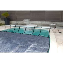 Enrouleur De Bâche à Bulles Pour Piscine En Bois Ubbink Premium -Fournitures De Piscine enrouleur b che premiumubbink piscine 4
