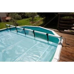 Enrouleur De Bâche à Bulles Pour Piscine En Bois Ubbink Premium -Fournitures De Piscine enrouleur b che premiumubbink piscine 5