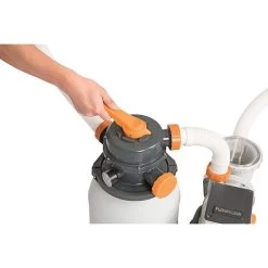 Filtre à Sable Complet Bestway Flowclear 5,6 M³/h -Fournitures De Piscine flowclear bestway 5 678 m3h vanne