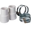 2 Manchons Pour Branchement Tuyaux + 4 Colliers Ø 38/32 Mm GRE -Fournitures De Piscine kit connexion