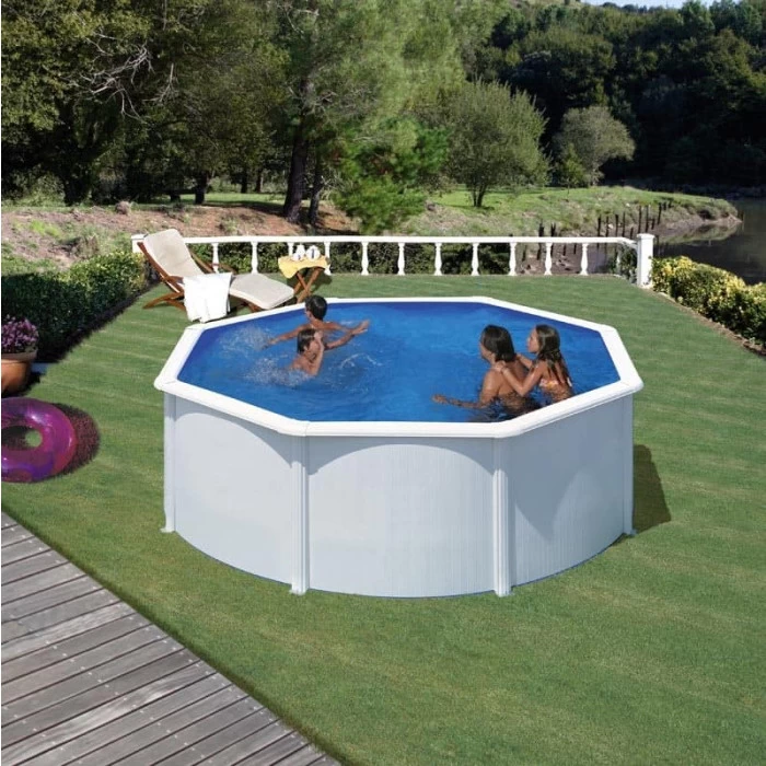 GRE Piscine Ronde Acier Gré Fidji - 3 X 1,22 M 4 GRE Piscine Ronde Acier Gré Fidji - 3 X 1,22 M – Image 2