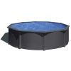 GRE Piscine Ronde Acier Gré Gris Anthracite - Ø 4,60 X 1,20 M 2 GRE Piscine Ronde Acier Gré Gris Anthracite - Ø 4,60 X 1,20 M -Fournitures De Piscine kit460gy piscine ronde acier gre gris anthracite 122 460cm