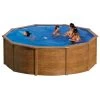 GRE Piscine Ronde Acier Gré Sicilia Imitation Bois - Ø 4,60 X 1,20 M 2 GRE Piscine Ronde Acier Gré Sicilia Imitation Bois - Ø 4,60 X 1,20 M -Fournitures De Piscine kitpr453w piscine ronde acier gre sicilia imitation bois 460 120