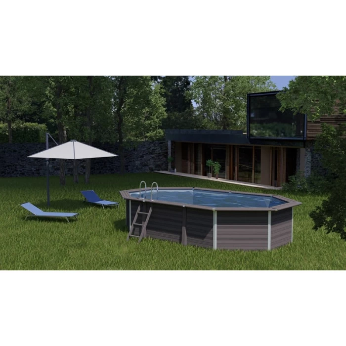 GRE Piscine Ovale Composite Gré - 8,04 X 3,86 X 1,24 M 4 GRE Piscine Ovale Composite Gré - 8,04 X 3,86 X 1,24 M – Image 2