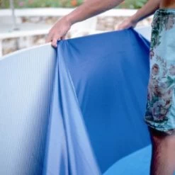 Liner Bleu Pour Piscine GRE - 8 X 4,70 X H 1,32 M - 40/100e