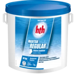 HTH Maxitab Regular 10kg - Galets De Chlore Stabilisé 500gr