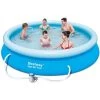 Piscine Autoportée Bestway Fast Set 3,66 X 0,76 M + Épurateur à Cartouche -Fournitures De Piscine piscine autoportee bestway fast set 366 x 76 cm 1