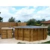 Piscine En Bois Octogonale Ubbink Océa 5,80 X 1,30 M - Liner Beige -Fournitures De Piscine piscine bois octogonale ubbink ocea 580 couverte 1