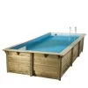 Piscine En Bois Rectangulaire Ubbink Azura 5,05 X 3,50 X 1,26 M - Liner Bleu -Fournitures De Piscine piscine bois rectangulaire ubbink azura 350 505