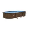 Piscine En Acier Bestway Hydrium Effet Bois - 7,30 X 3,60 X 1,30 M 2 Piscine En Acier Bestway Hydrium Effet Bois - 7,30 X 3,60 X 1,30 M -Fournitures De Piscine piscine hors sol acier ovale 730 m x 360 m x 130 m hydrium fond blanc