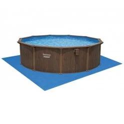 Piscine En Acier Bestway Hydrium Effet Bois Ø 4,90 X H 1,30 M 14 Piscine En Acier Bestway Hydrium Effet Bois Ø 4,90 X H 1,30 M -Fournitures De Piscine piscine hors sol acier ronde 488 x 130 m hydrium 4