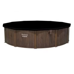 Piscine En Acier Bestway Hydrium Effet Bois Ø 5,50 X H 1,30 M -Fournitures De Piscine piscine hors sol acier ronde 549 x 130 m hydrium 4