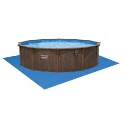 Piscine En Acier Bestway Hydrium Effet Bois Ø 5,50 X H 1,30 M -Fournitures De Piscine piscine hors sol acier ronde 549 x 130 m hydrium 5