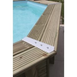 Piscine En Bois Octogonale Ubbink Azura 4,90 X 3,55 X 1,30 M - Liner Bleu -Fournitures De Piscine piscine ubbink azura 490 355 130 bleu 5