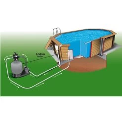 Piscine En Bois Octogonale Ubbink Azura 4,90 X 3,55 X 1,30 M - Liner Beige 15 Piscine En Bois Octogonale Ubbink Azura 4,90 X 3,55 X 1,30 M - Liner Beige -Fournitures De Piscine piscine ubbink azura 490 355 130 bleu 6 1