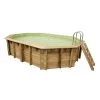Piscine En Bois Octogonale Ubbink Azura 6,10 X 4 X 1,20 M - Liner Beige -Fournitures De Piscine piscine ubbink azura 610 400 120 beige