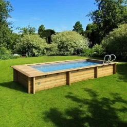Piscine Urbaine XL Procopi En Bois 6,5 X 3,5 M - Couverture Automatique -Fournitures De Piscine piscine urbaine xl ambiance