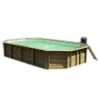 Piscine En Bois Octogonale Ubbink Azura 7,50 X 4,00 X 1,30 M - Liner Beige -Fournitures De Piscine piscine azura 400 x 750 fond blanc liner beige 1