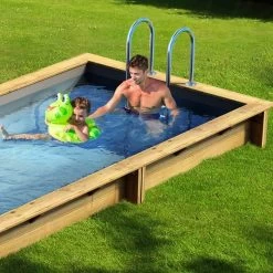 Piscine Pool'n Box Procopi En Bois 5 X 2 M - Coffre Et Filtration Intégrés -Fournitures De Piscine piscine pool n box enterr e ambiance min