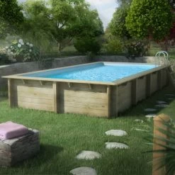 Piscine Weva Procopi En Bois 8 X 4 M -Fournitures De Piscine piscine procopi 8 x 4 ambiance 3 min