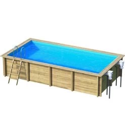 Piscine Weva Procopi En Bois 6 X 3 M -Fournitures De Piscine piscine procopi weva fond blanc