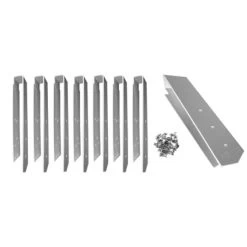 Kit De 8 Pièces Finition Margelles 135° Ubbink Alu Piscine Bois Octogonale -Fournitures De Piscine platine linea droit set 8 finition margelles ubbink alluminium studio 10