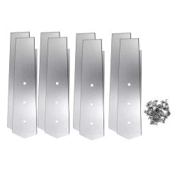 Kit De 8 Pièces Finition Margelles 135° Ubbink Alu Piscine Bois Octogonale -Fournitures De Piscine platine linea droit set 8 finition margelles ubbink alluminium studio 6