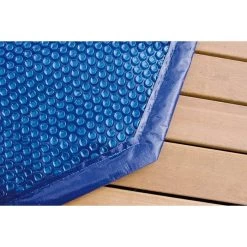 Piscine En Bois Hexagonale Ubbink Azura 4,10 X 1,20 M - Liner Bleu + Bâche à Bulles -Fournitures De Piscine reduit b che bulles 2 min 1 min