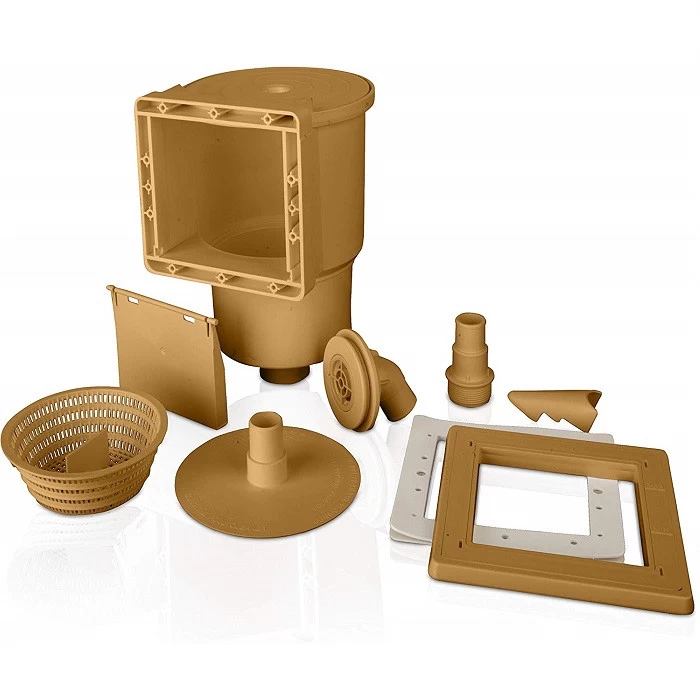 Ensemble Skimmer Pour Piscines Acier GRE - Marron 3 Ensemble Skimmer Pour Piscines Acier GRE - Marron