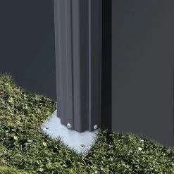 GRE Piscine Ronde Acier Gré Gris Anthracite - Ø 3,00 X 1,20 M -Fournitures De Piscine structure piscine acier gre anthracite 3