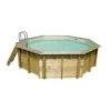 Piscine En Bois Octogonale Ubbink Océa 4,30 X 1,20 M - Liner Gris -Fournitures De Piscine ubbink